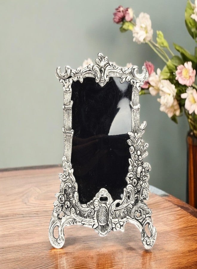 NATRIEL Silver Photo Frame Oxidized Finish with Beautiful Gift Box Packing and with Carry Bag (Silver Color) Showpiece, Decor Gift, 17cm x 24cm - Image 3